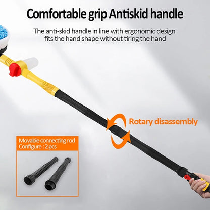 360 Degree Car Wash Brush with Soap Dispenser and Extendable Handle