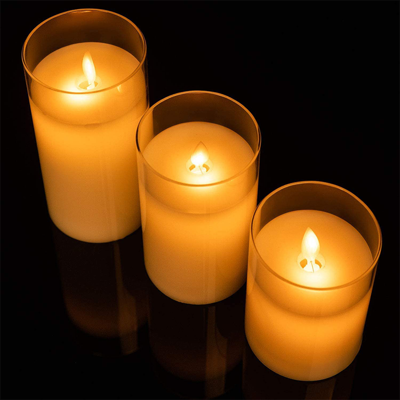 Safe Cozy Atmosphere with Realistic Flameless Candle Light