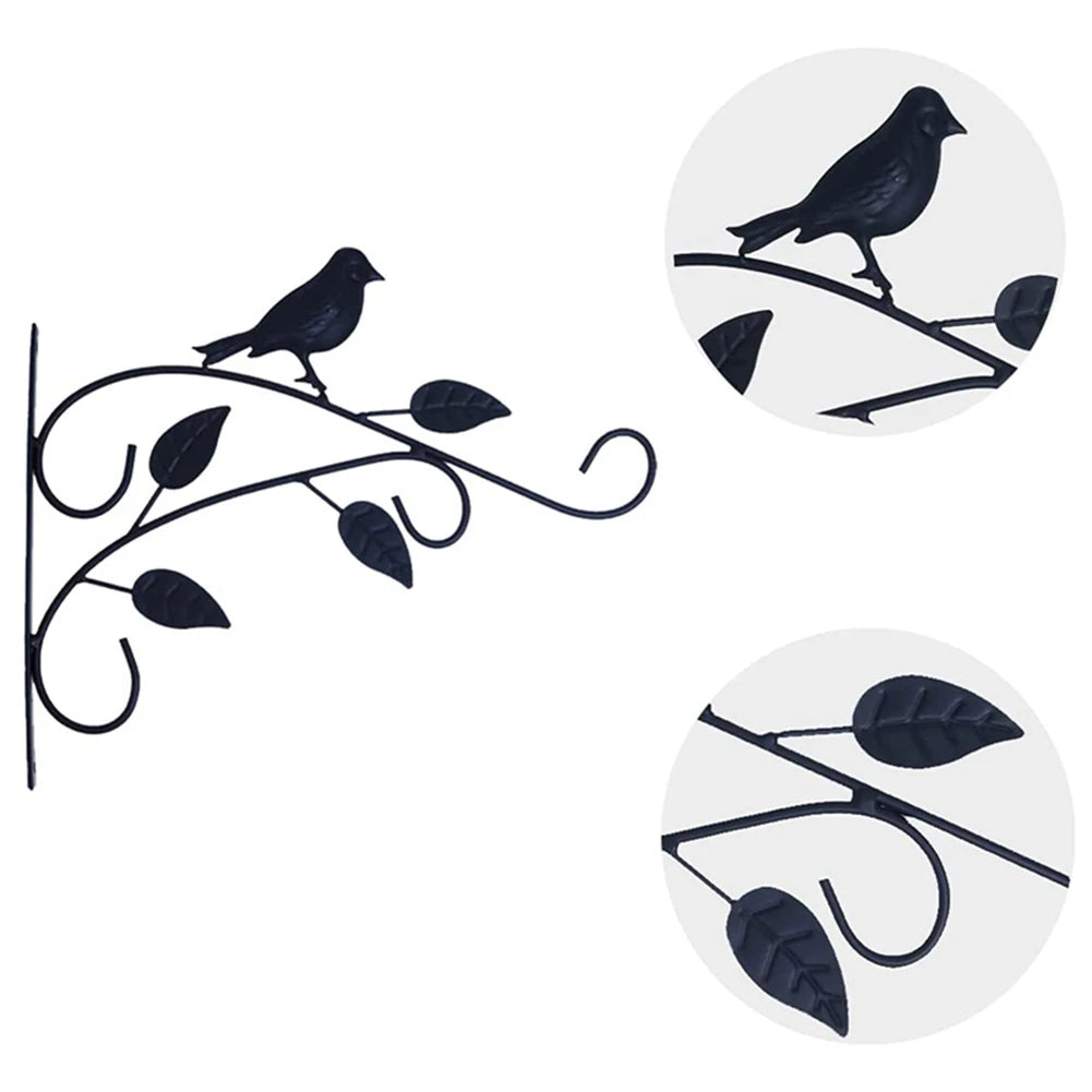 Metal Wall Hooks for Plants | Flower Pot Holder | Balcony and Garden Decor