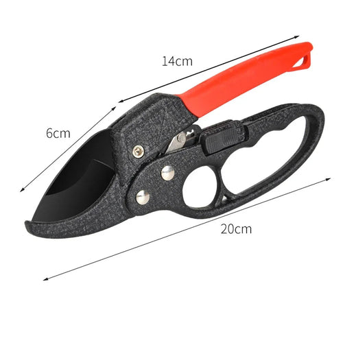 Garden Shears with Titanium-Coated Blade and Ergonomic Steel Handle