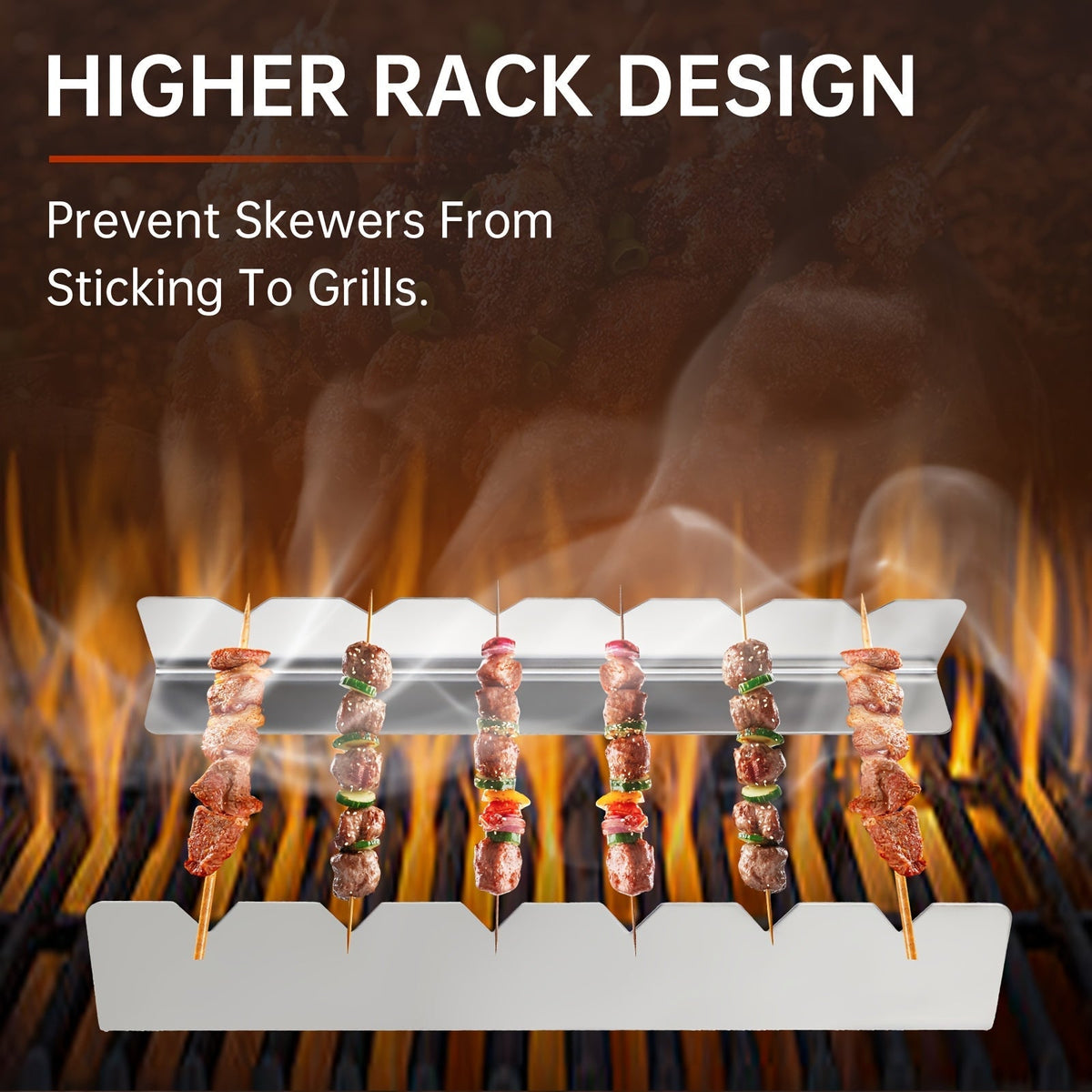 BBQ Genius – Premium Skewer Stand for Perfectly Grilled Delights