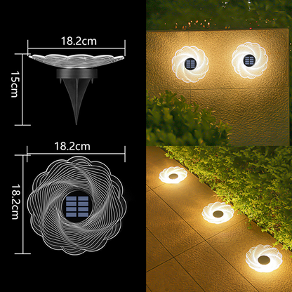 Solar-Powered Garden Glow Light - Effortless Outdoor Illumination