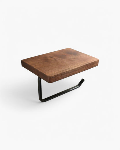Stylish Toilet Paper Holder with Shelf for Elegant Bathrooms