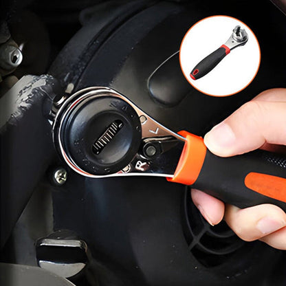 Versatile Adjustable Wrench 6–22 mm | 60-Tooth Mechanism for Tight Spaces