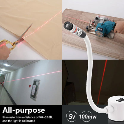 Precision Laser Guide for Seamstresses | Flexible USB Laser Line