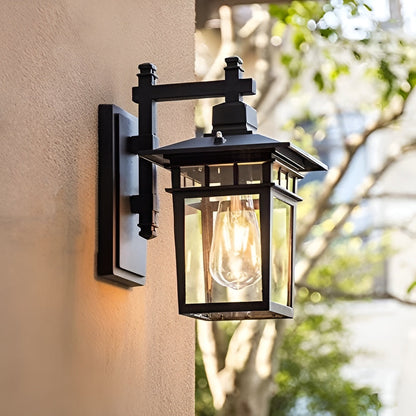 Outdoor Wall Light – Weatherproof & Contemporary Design – Adjustable Head – Available in Black or Bronze
