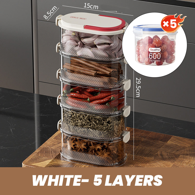 Spice Organizer for Fresh Aromas at the Touch of a Button