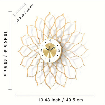 Modern Gold Wall Clock for Stylish Home Decor