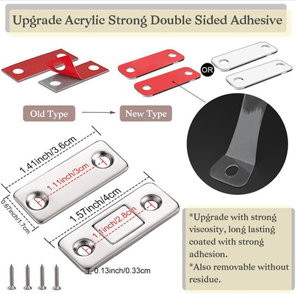 Sleek Magnetic Door Closures | Invisible Adhesive Fasteners