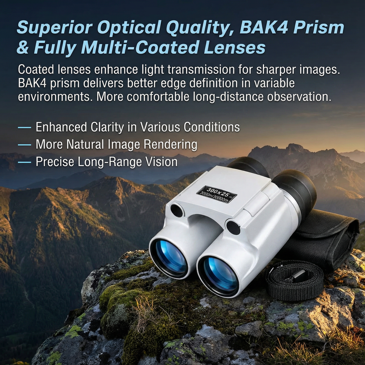 Waterproof High-Definition Binoculars for Distant Viewing