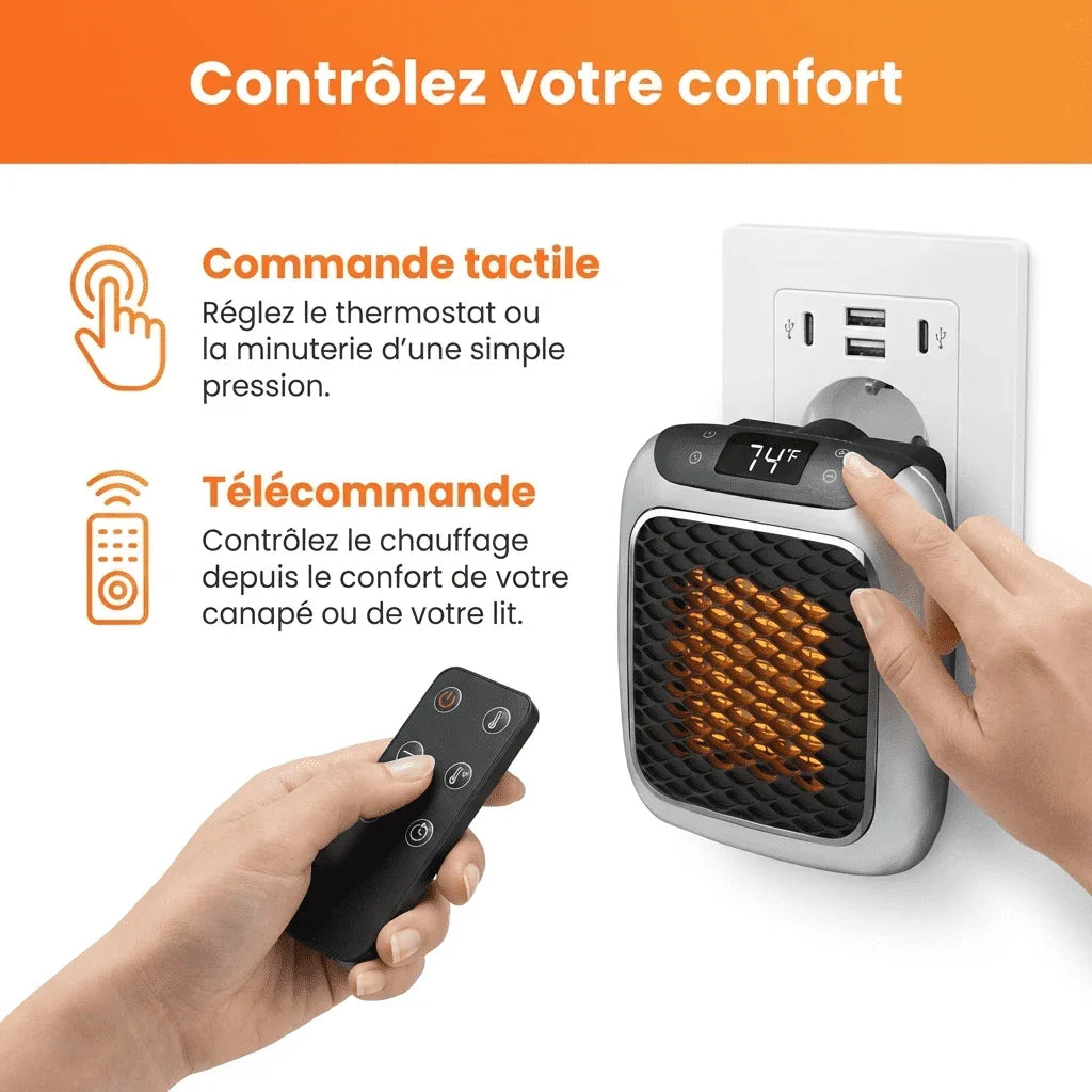 800W Low Energy Portable Electric Heater