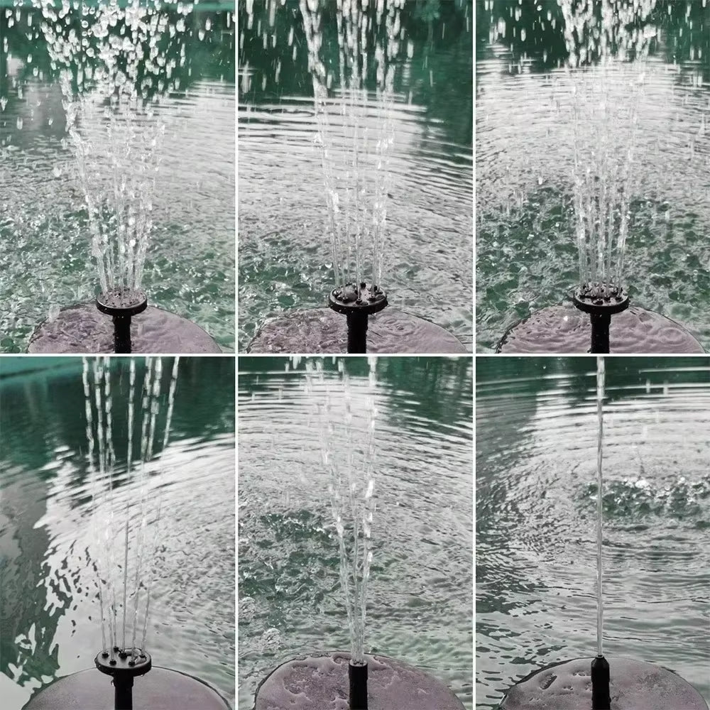 Solar-Powered Floating Water Fountain
