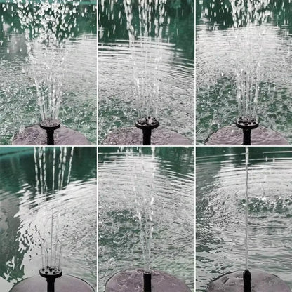 Solar-Powered Floating Water Fountain