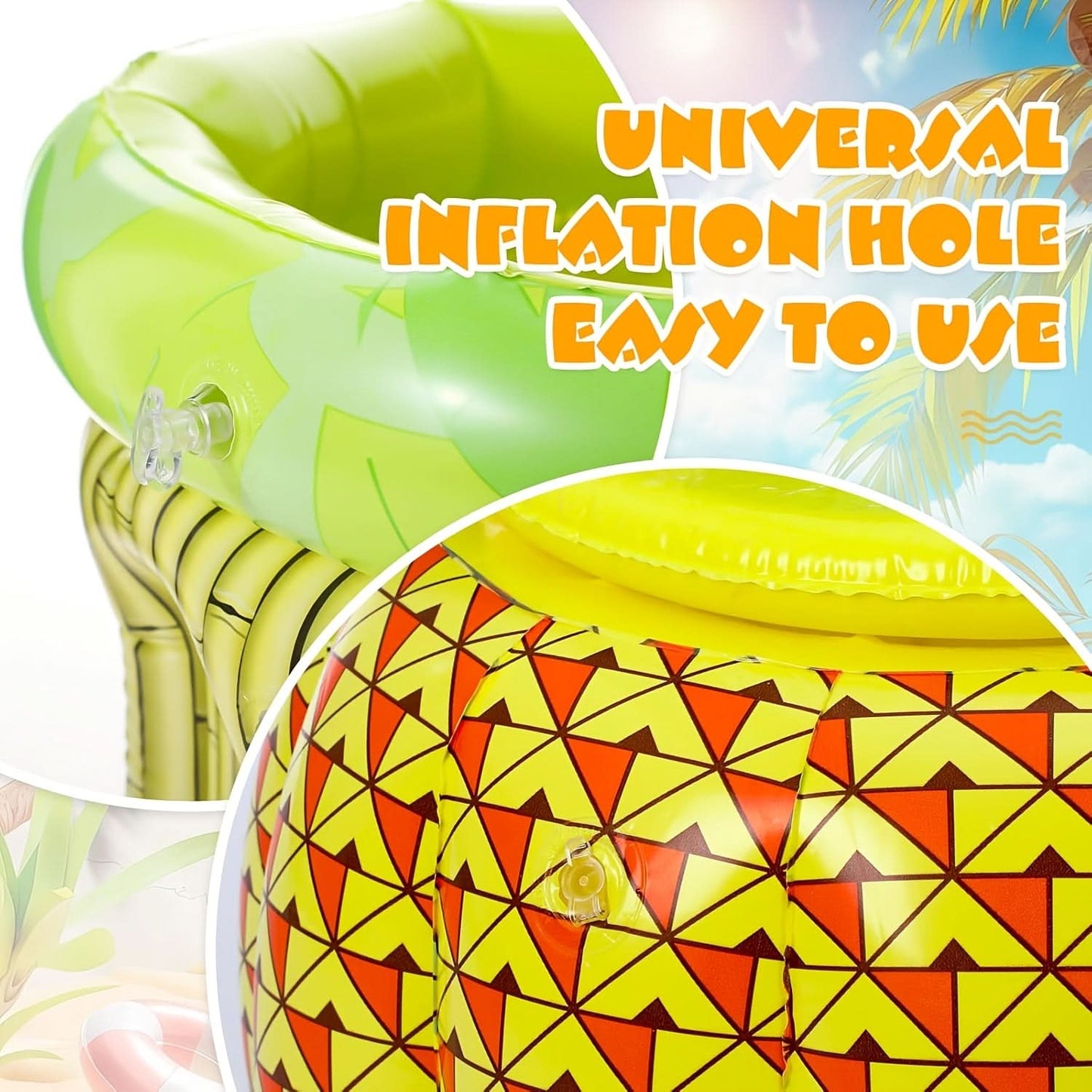 Inflatable Cooler Set for Tropical Drinks