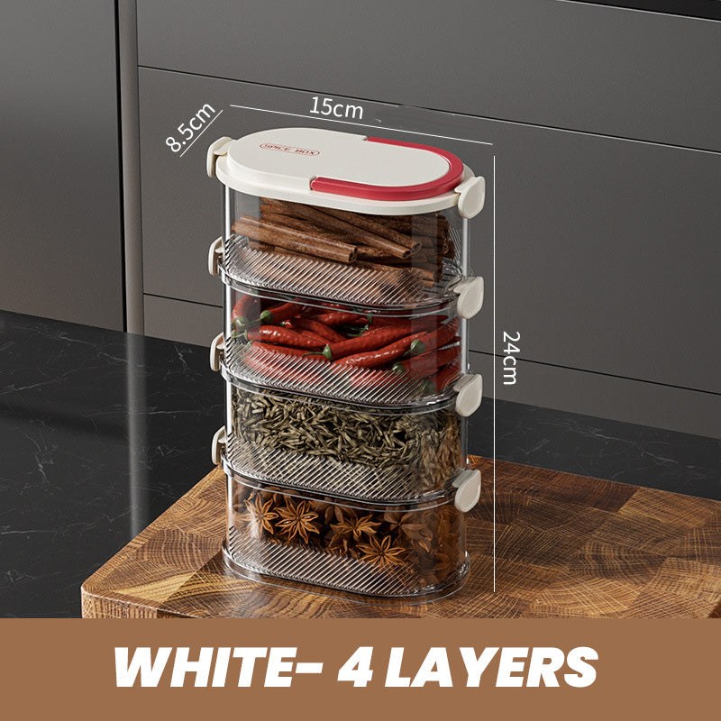 Spice Organizer for Fresh Aromas at the Touch of a Button