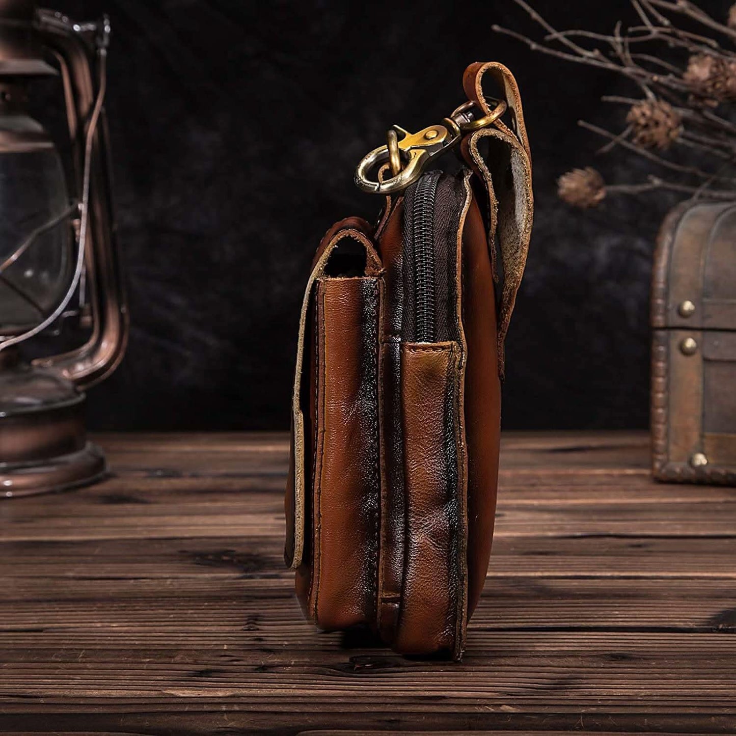 Full Grain Leather Travel Waist Bag