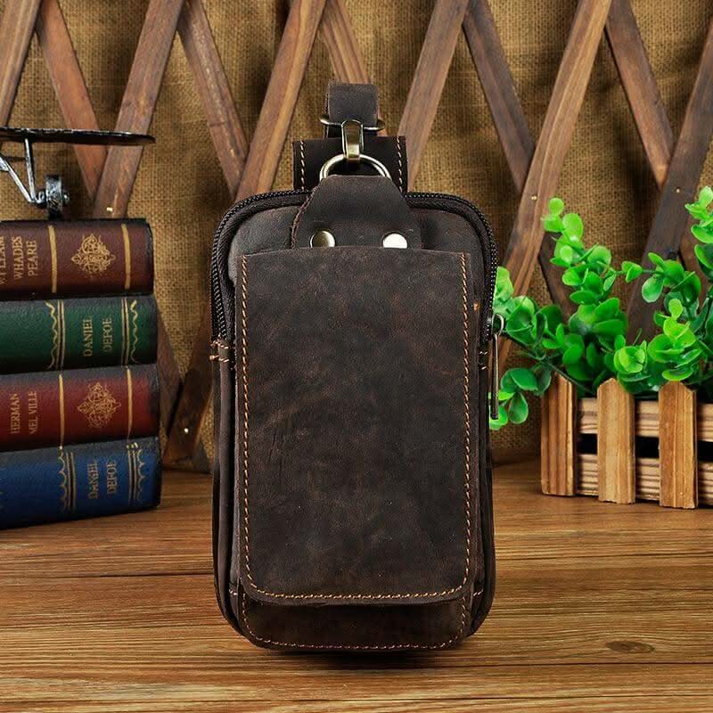 Full Grain Leather Travel Waist Bag