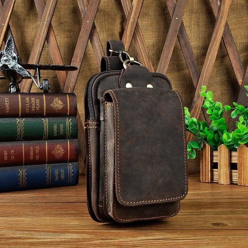 Full Grain Leather Travel Waist Bag