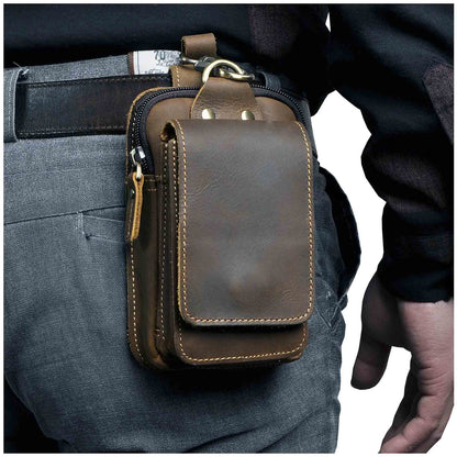 Full Grain Leather Travel Waist Bag