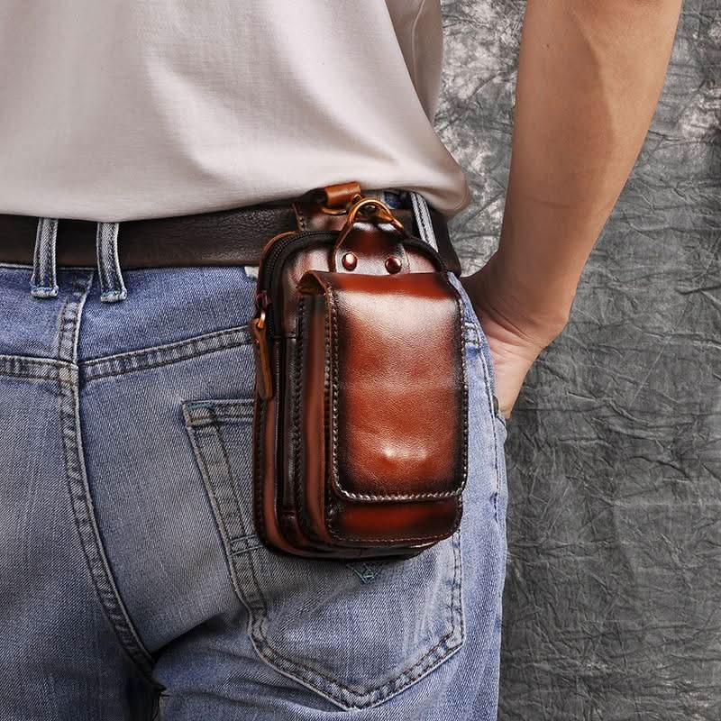 Full Grain Leather Travel Waist Bag