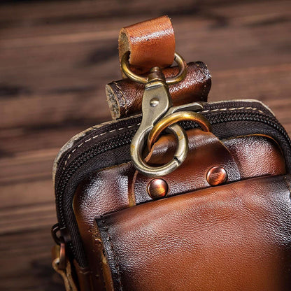 Full Grain Leather Travel Waist Bag