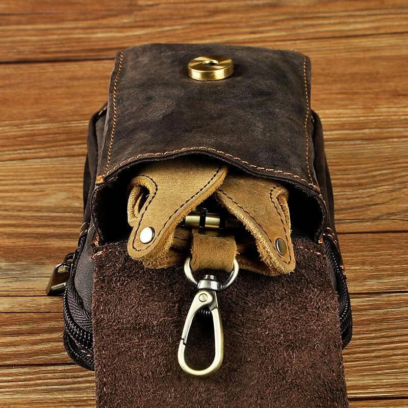 Full Grain Leather Travel Waist Bag