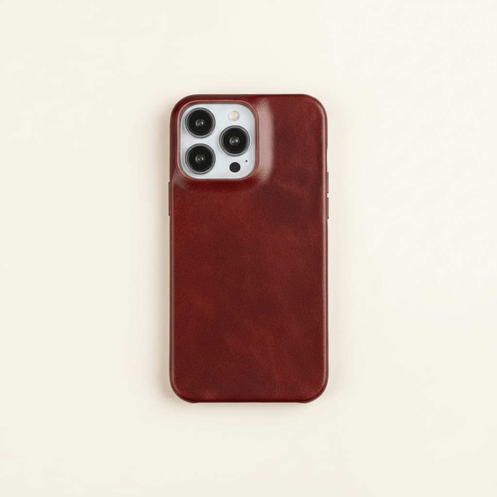Shockproof Protective Cover for iPhone 13-16 - Oil Wax Finish Leather Case