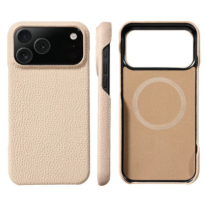 Leather Case for iPhone 17 with MagSafe, Microfiber Interior & Camera Guard