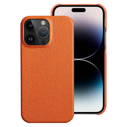 Leather iPhone Cover with MagSafe, Camera Guard, Microfiber Interior, Slim Design