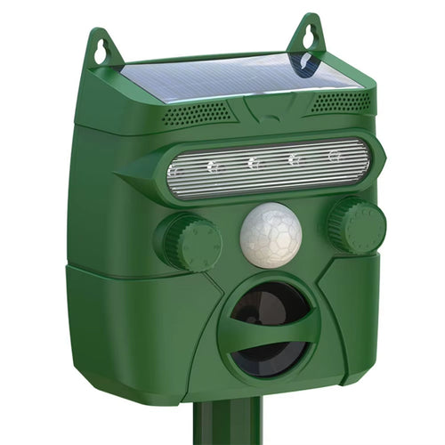 Solar Ultrasonic Animal Repellent for Garden Use