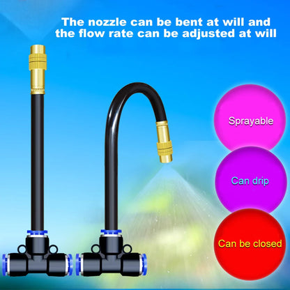 Automatic Irrigation System with 360° Adjustable Spray Head | 0.8 cm Connector