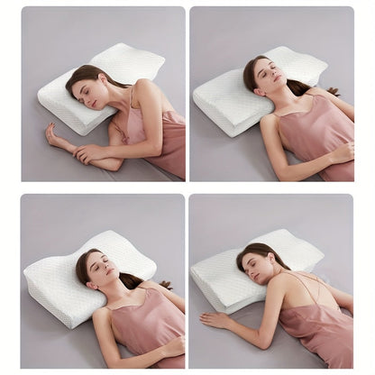 Cooling Memory Foam Pillow for Neck Support – Adjustable for Side and Back Sleepers