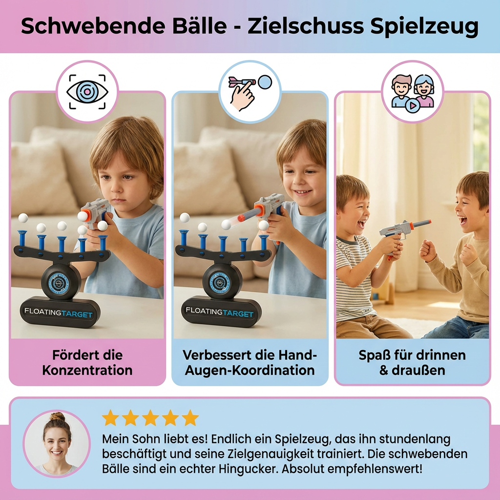 Floating Ball Target Shooting Toy for Kids