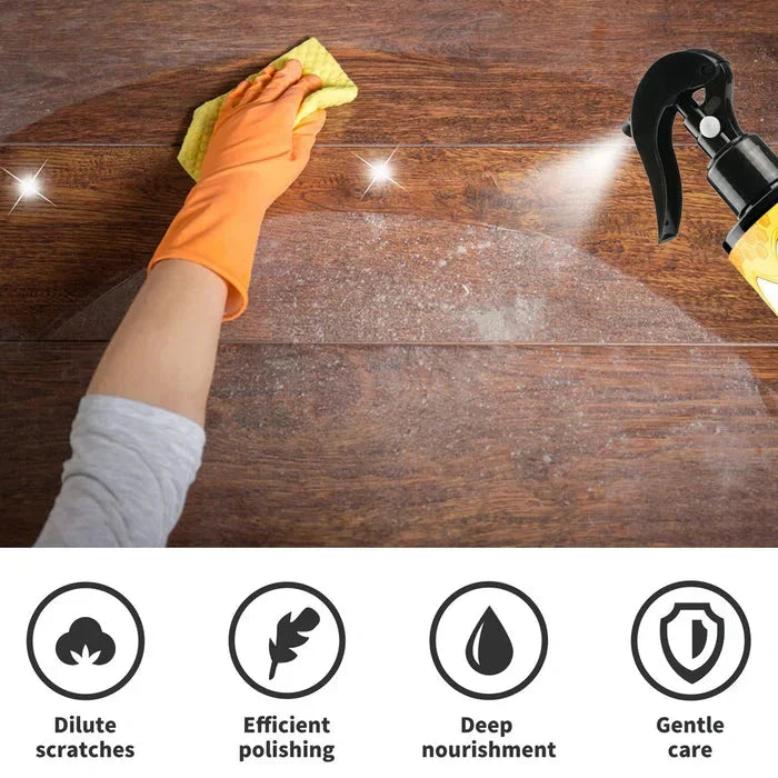 WoodRevive Natural Wax Spray 120 ml | Restores Shine & Nourishes Dry Wood | Ideal for Furniture, Floors & Wooden Surfaces