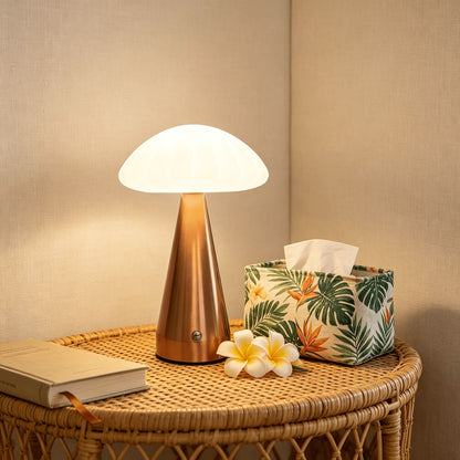 Elegant Night Lighting Table Lamp with Umbrella Design