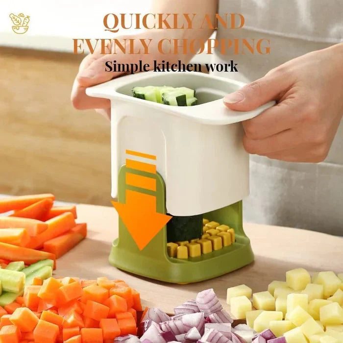 2-in-1 Vegetable Cutter for Dicing and Slicing