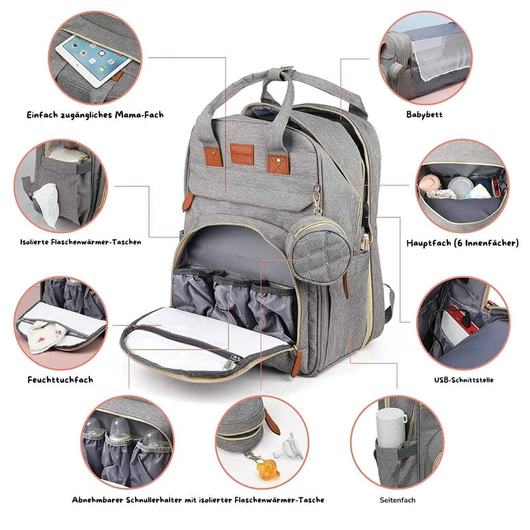 2-in-1 Baby Backpack with Changing Mat
