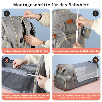 2-in-1 Baby Backpack with Changing Mat