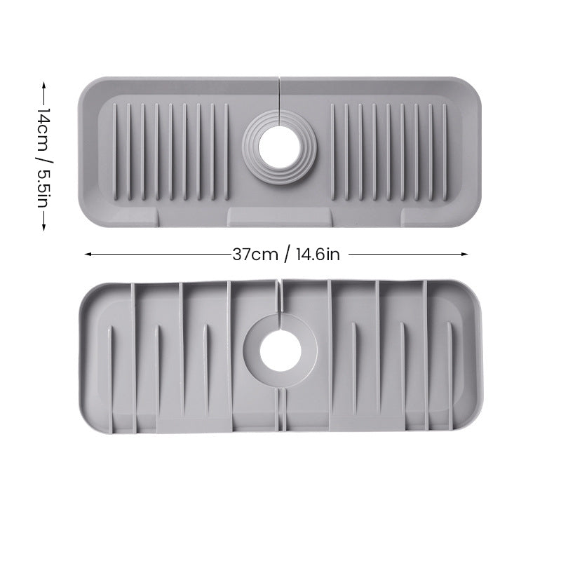 Ultimate Silicone Mat for Kitchen Faucets with Smart Drainage