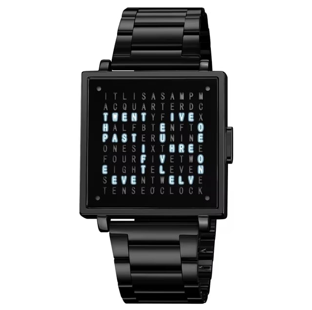 Stylish Text Display Watch for Every Occasion