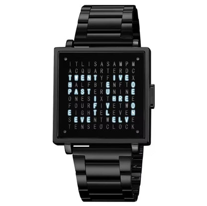 Stylish Text Display Watch for Every Occasion