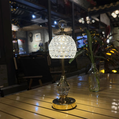 Touch-Controlled Cordless Table Lamp in Metal Finish