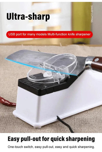 Dual-Sided Electric Knife Sharpener for Effortless Precision
