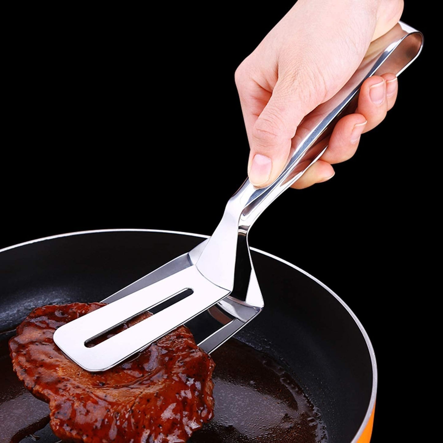 Versatile Stainless Steel Kitchen Tongs and Spatula Combo | 26.2 cm