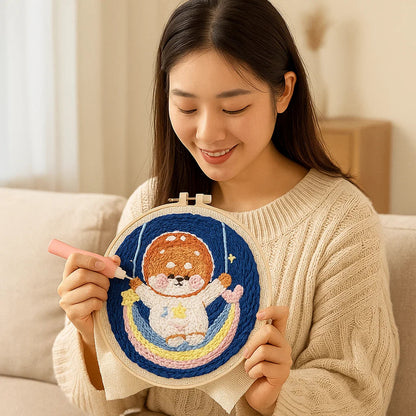 Quick Relaxation and Beautiful Embroidery Art Creation
