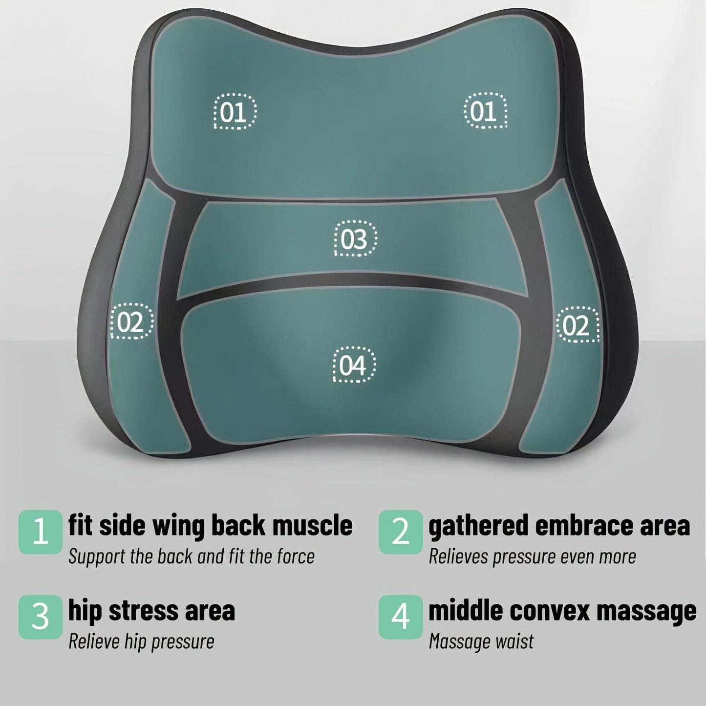 Travel Lumbar Support Cushion – Portable Back Rest