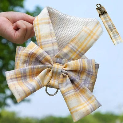 Stylish Dog Harness with Bow - Aurélien Design