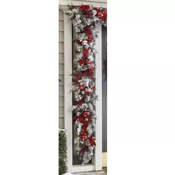 Cordless Prelit Holiday Decoration in Red and White