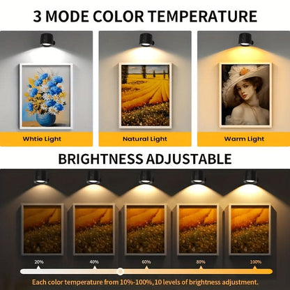 Rechargeable Rotating Wall Lamp