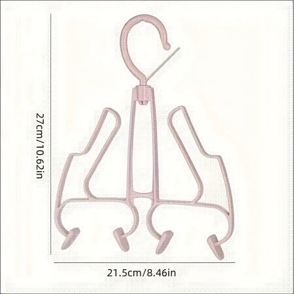 Double-Layer Shoe Drying Rack with Hooks | Wind-Resistant Shoe Storage for Balcony